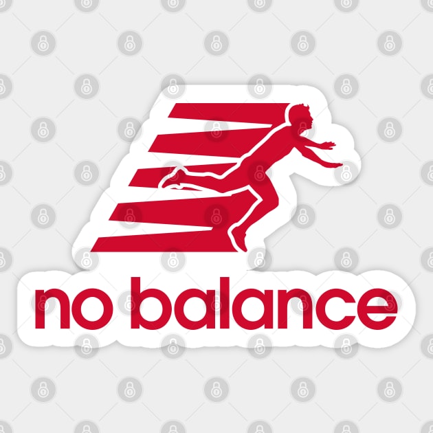 No Balance Funny Sticker by yoveon